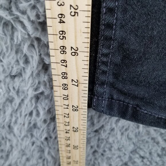 Levi's Jeans Womens 14 Black 512 Slim Fit Tapered Vintage Stretch Denim - Picture 7 of 14